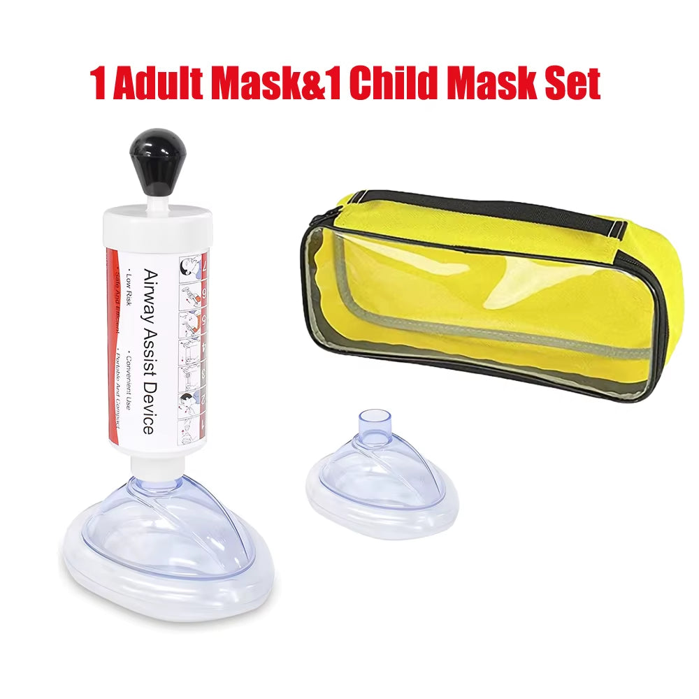 Portable Airway anti Choking Assist Device Choke Emergency Life Saving Suction Vac anti Choke Tool First Aid Kit for Kids Adults