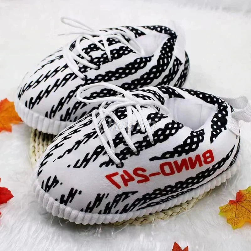 Basketball Slipper Winter Slippers Sneaker Slippers Home Slippers Men/Women House Floor Sliders Indoor Slides Funny Slippers