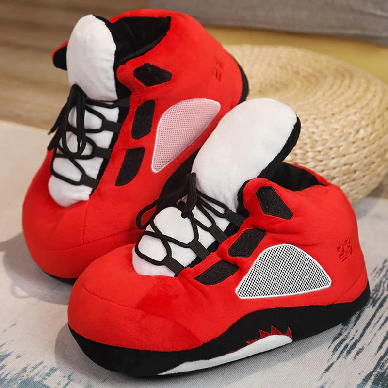 Basketball Slipper Winter Slippers Sneaker Slippers Home Slippers Men/Women House Floor Sliders Indoor Slides Funny Slippers